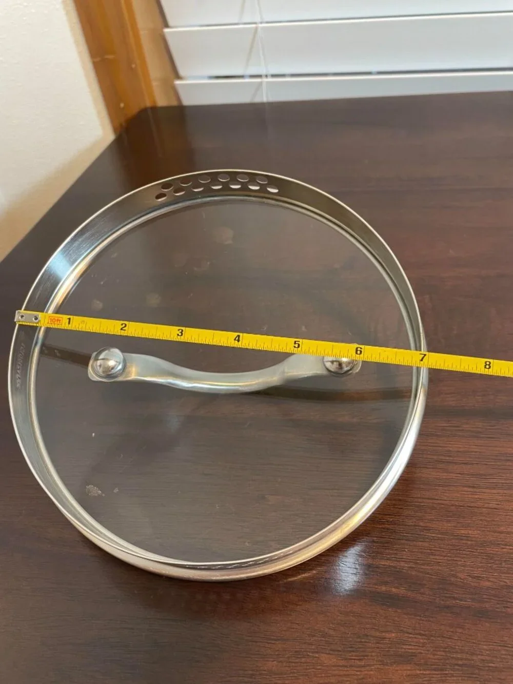 Replacement Straining Lid - Universal 7 inch by 1 inch - Stainless Steel